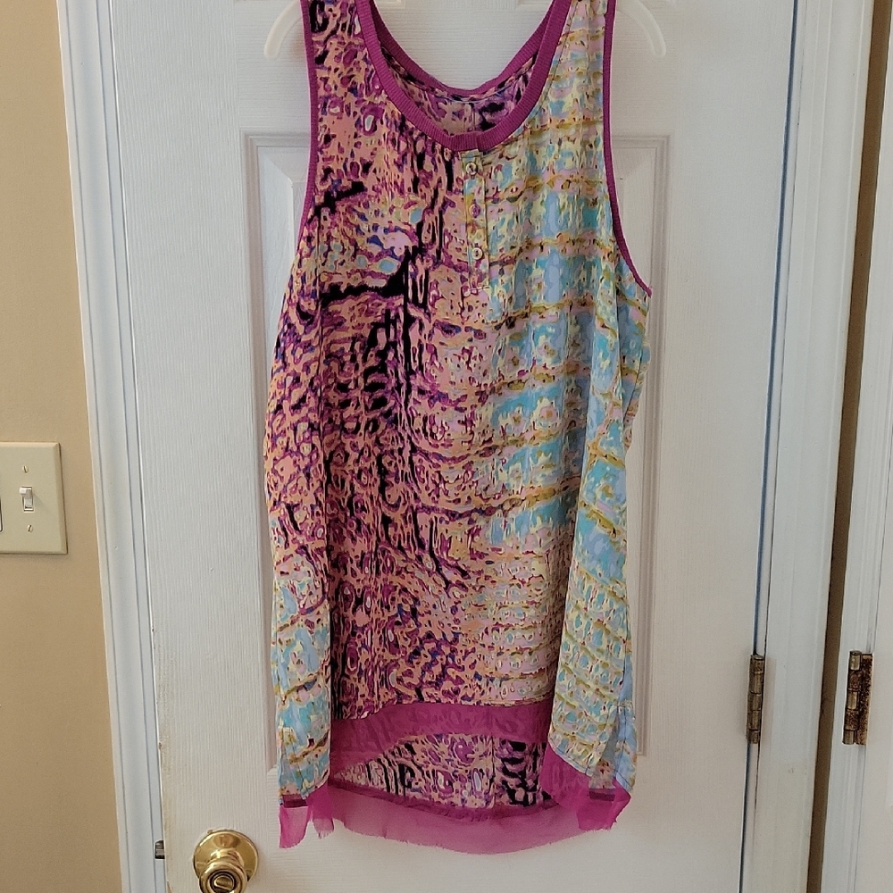Vibrant Multicolor Sleeveless Top